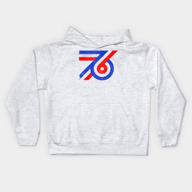 76 --- Retro 70s Style Design Kids Hoodie by DrumRollDesigns